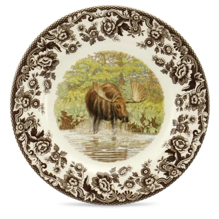 Spode Woodland Moose Salad Plate