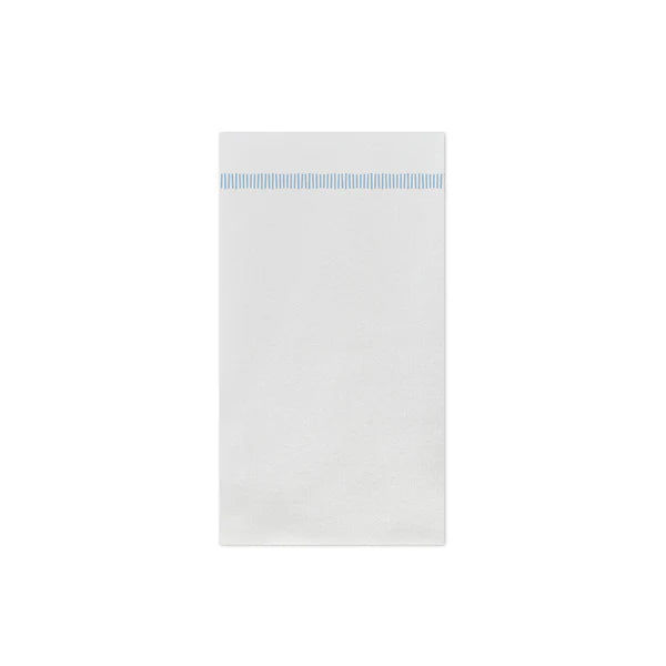 Papersoft Napkins Fringe Light Blue Guest Towels (Pack of 20)