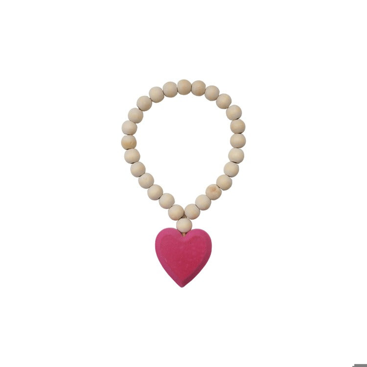 8-1/2"L Wood Bead Garland