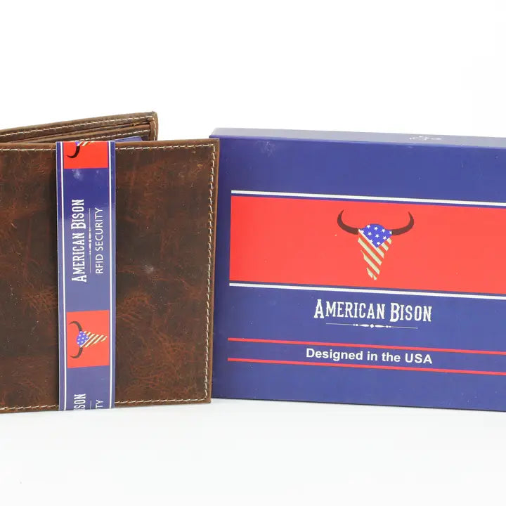 Hunter Leather Men's Hipster Wallet RFID