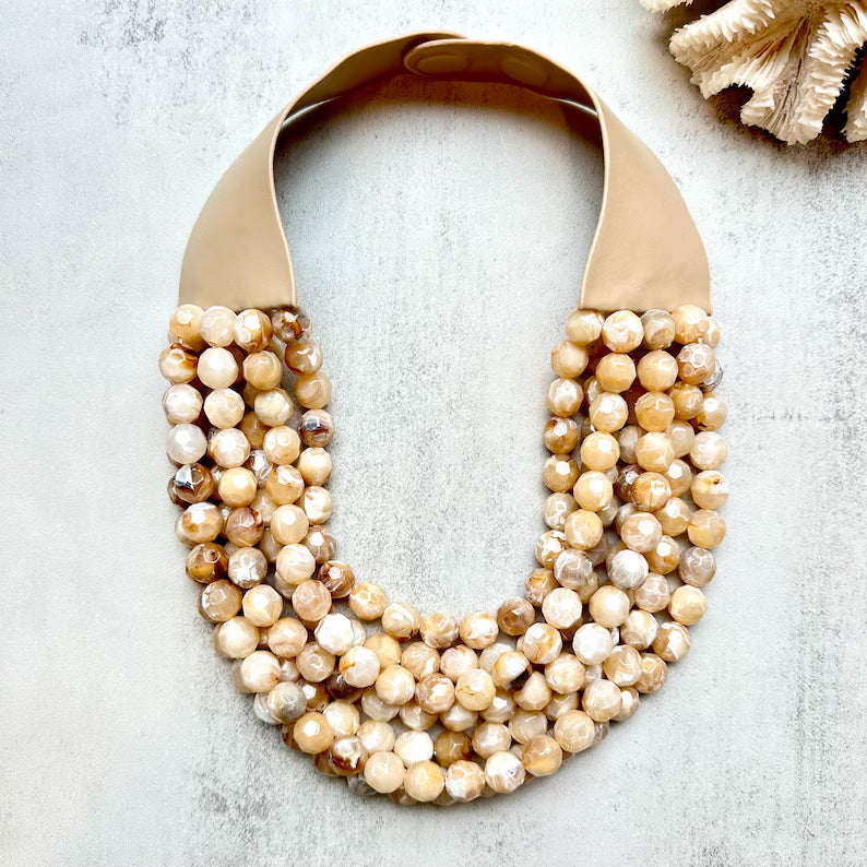 Chunky Beaded Layered Necklace
