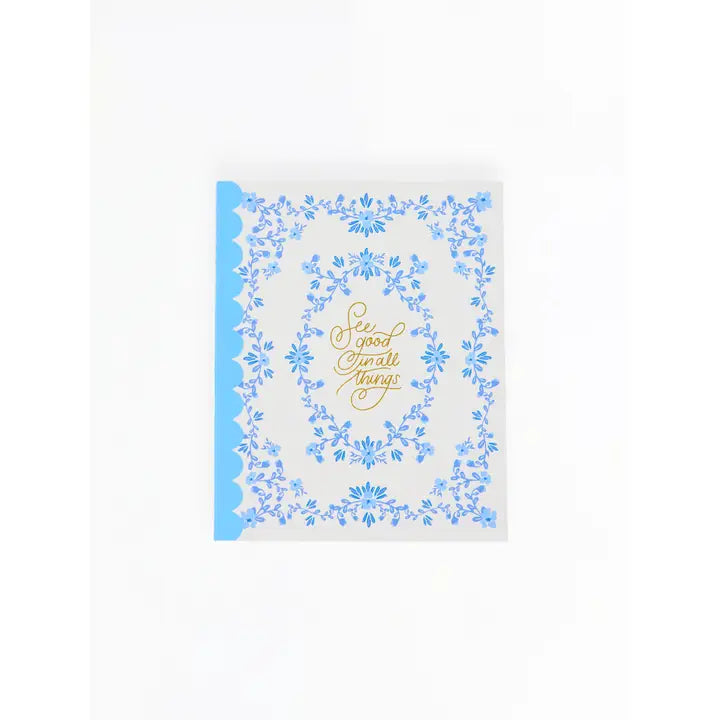Mary Sqaure Scalloped Notebook