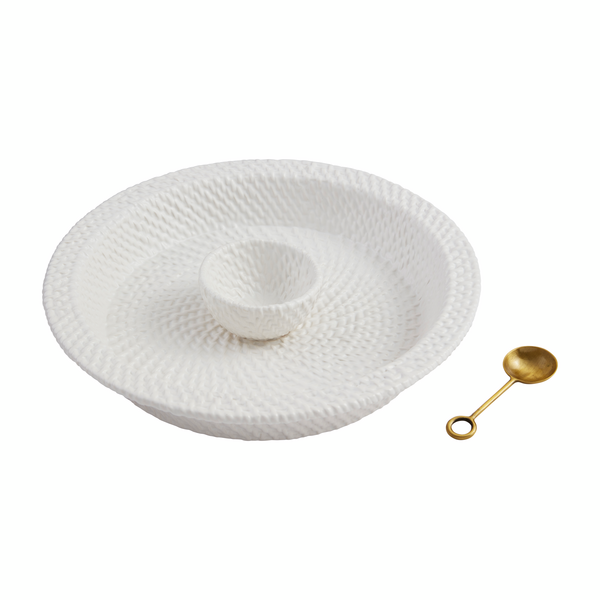 Woven Ceramic Chip and Dip Set