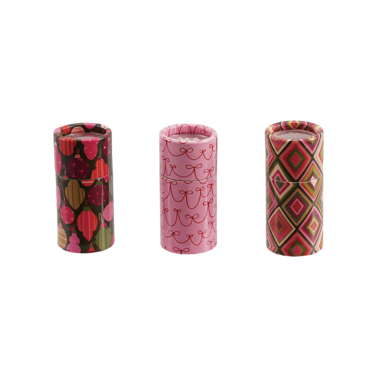 Safety Matches in Tube Matchbox with Holiday Pattern, 3 Styles