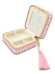 Simply Southern Tassel Jewelry Case-Pink Bows