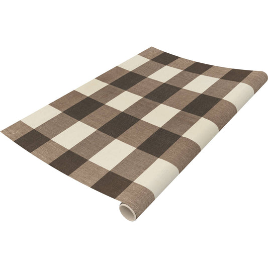 Brown Buffalo Check Paper Table Runner