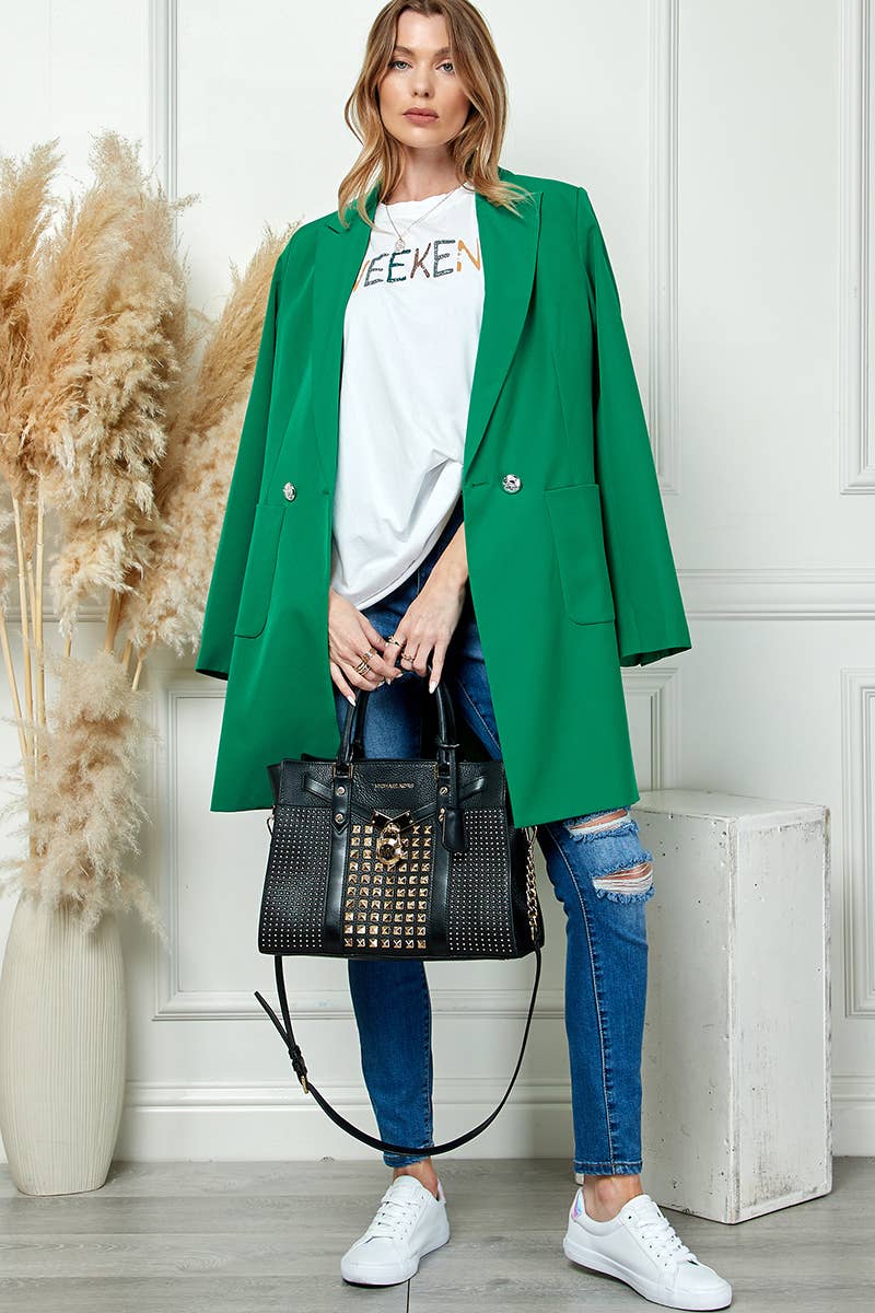 Mid Length Long Sleeve Coat
