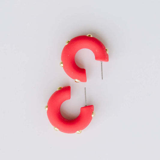 Earrings Candace Small Hot Pink