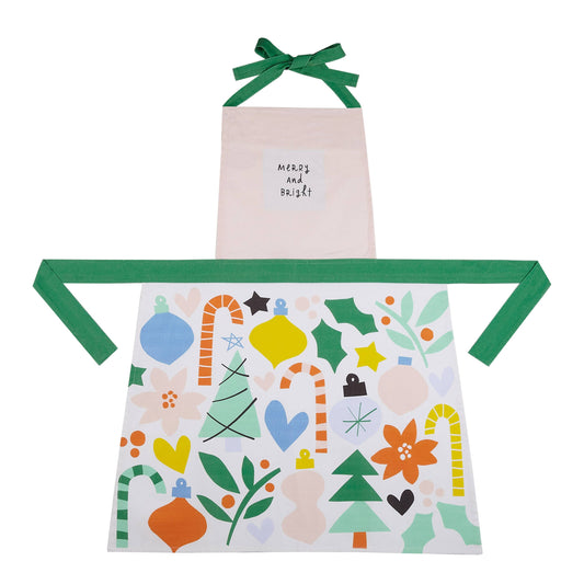 Holiday Icons Print Apron