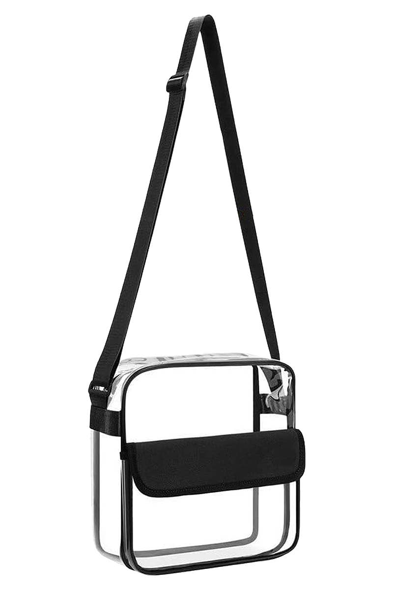 Clear Cube Crossbody Purse Bag