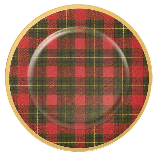 Christmas Plaid Charger 13"