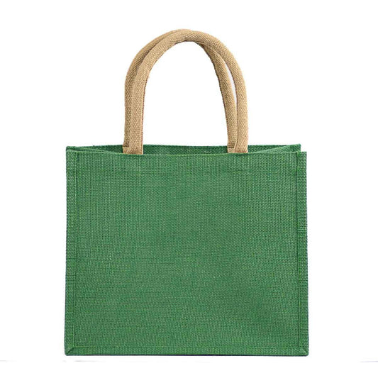 Jute Gift Tote - Kelly Green