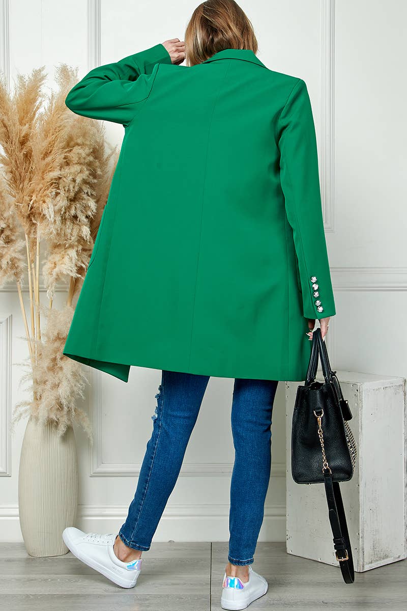 Mid Length Long Sleeve Coat
