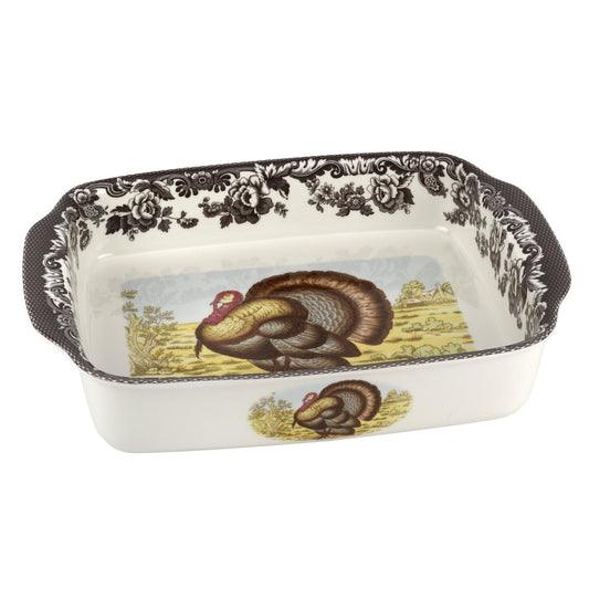 Spode Woodland Turkey Lasagna Dish