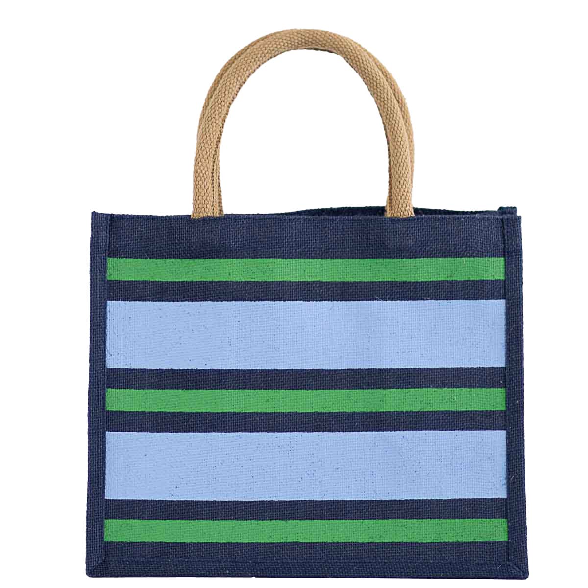Stripe Gift Tote   Royal/Palace/Palm