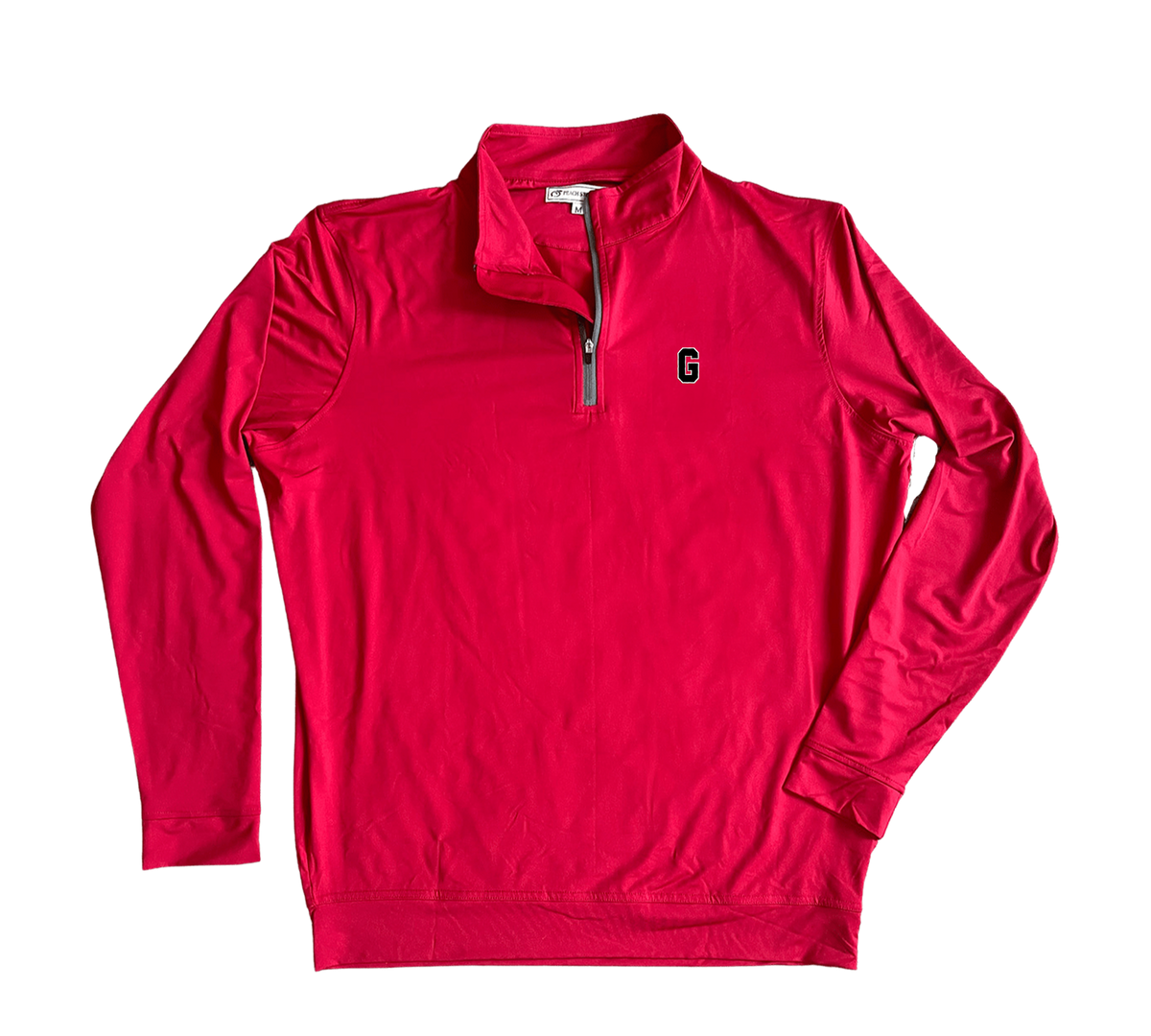 Red UGA 1/4 Zip Performance Pullover
