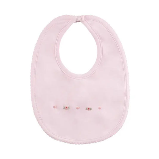 Baby Girl's Smocked Flower Bib