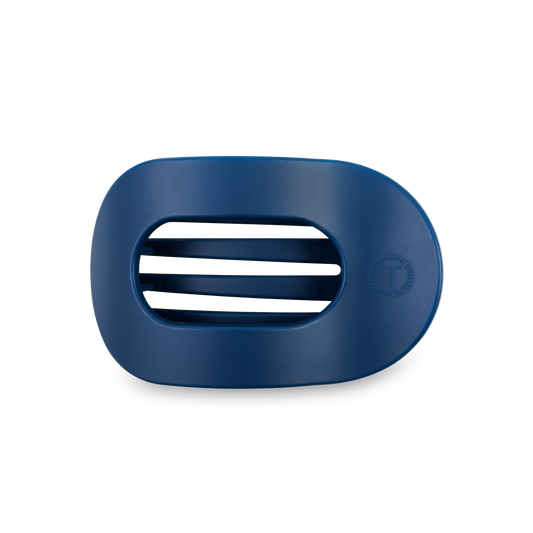 Navy Teleties Flat Hair Clip in Medium
