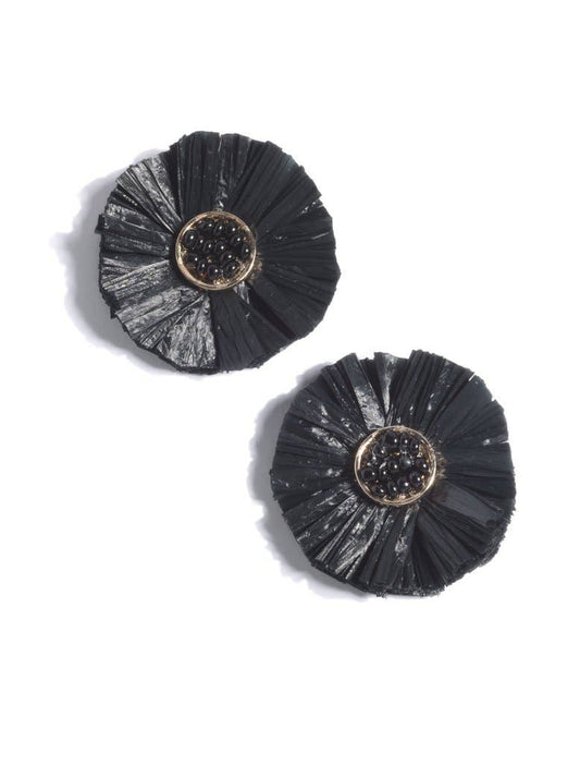 SHIRALEAH - AUGUSTA EARRINGS, BLACK