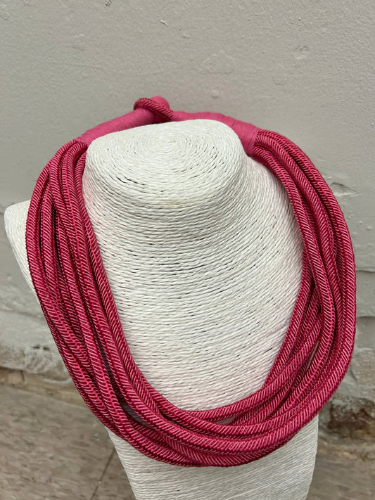 Rope Necklace in Pink