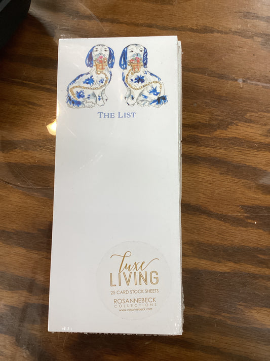 Luxe Living Dog Notepad