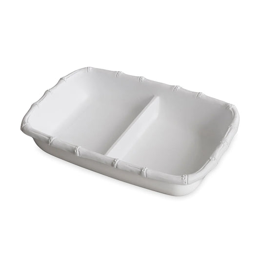 VIDA Bamboo Double Casserole-White