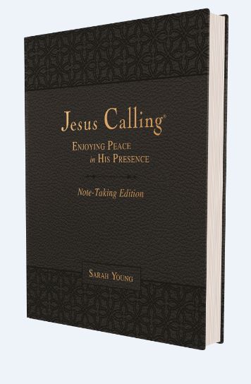 Jesus Calling Note-Taking Edition, Leathersoft, Charcoal, with Full Scriptures