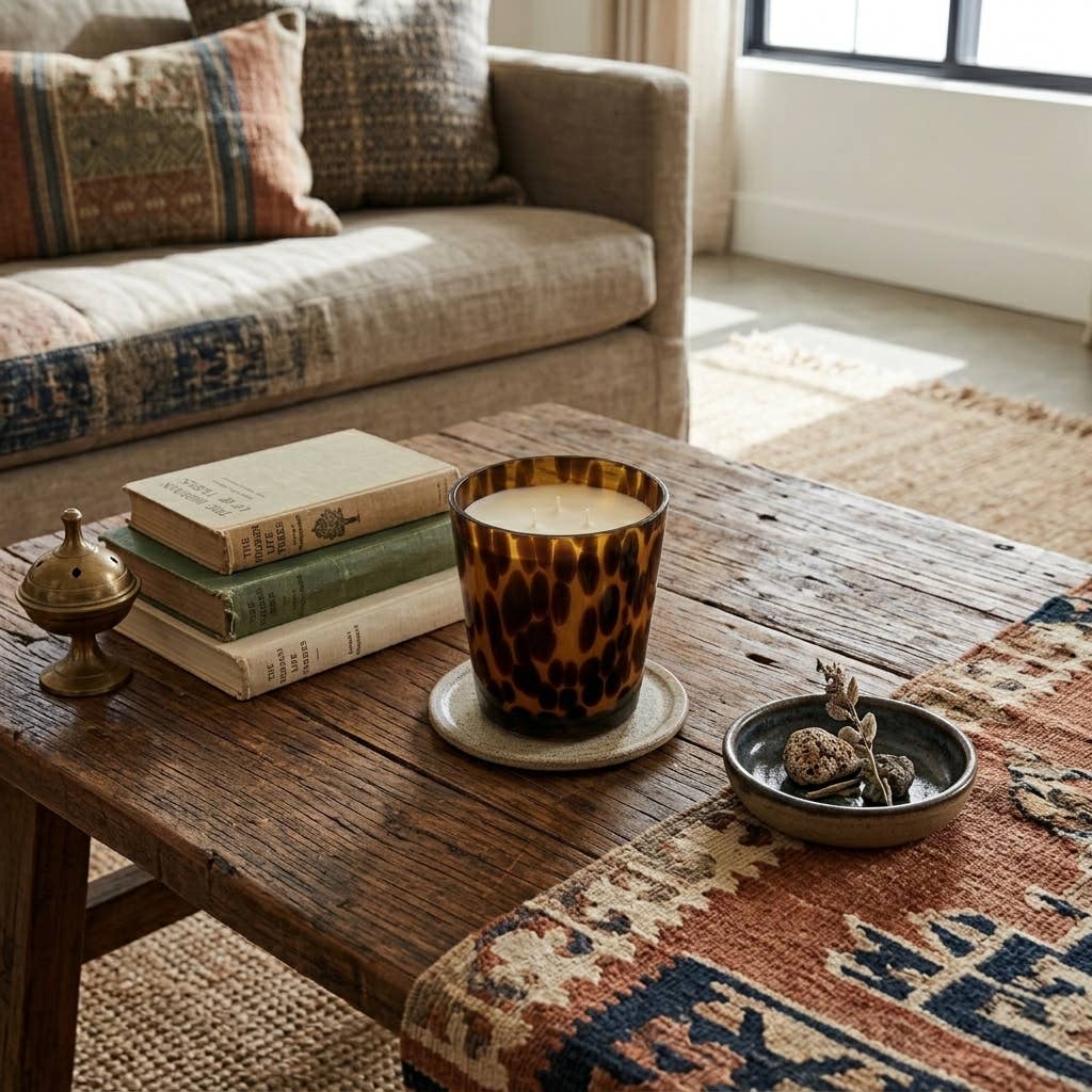 Welcome Home Amber Tortoise Soy Blend Candle