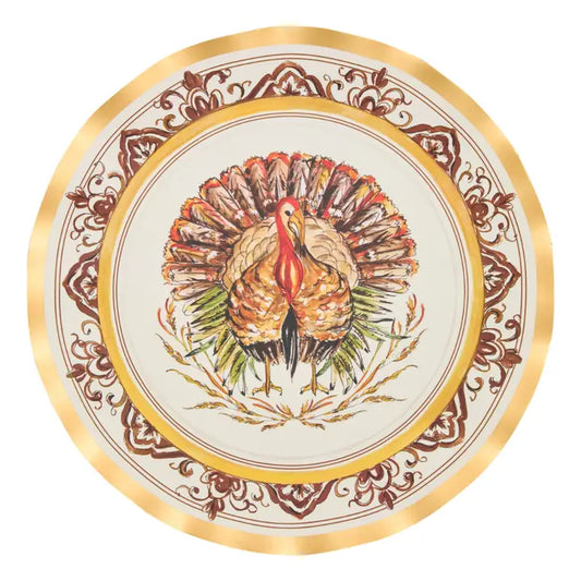 Turkey & Gourds Dinner Plates