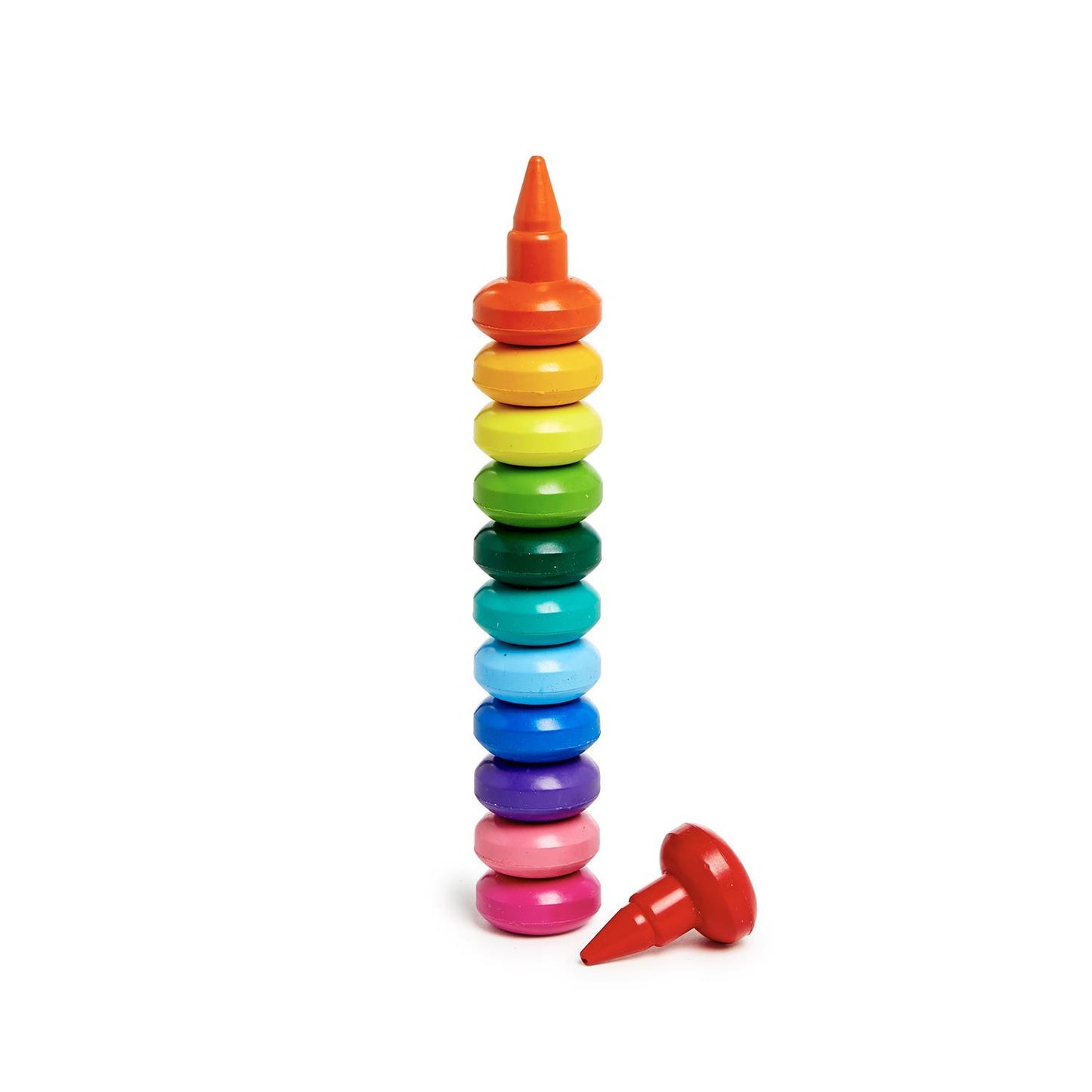 Rainbow Stack Finger Crayon Set in Gift Box