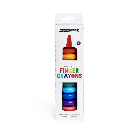 Rainbow Stack Finger Crayon Set in Gift Box