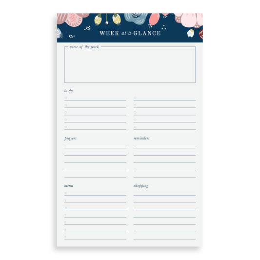 Notepad, Week at a Glance