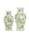 Green Cherry Blossom Bud Vases