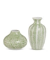 Green Bud Vases