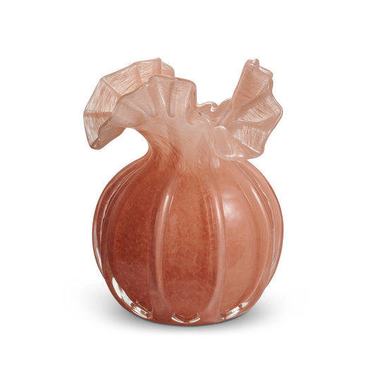 Salmon Ruffle Vase
