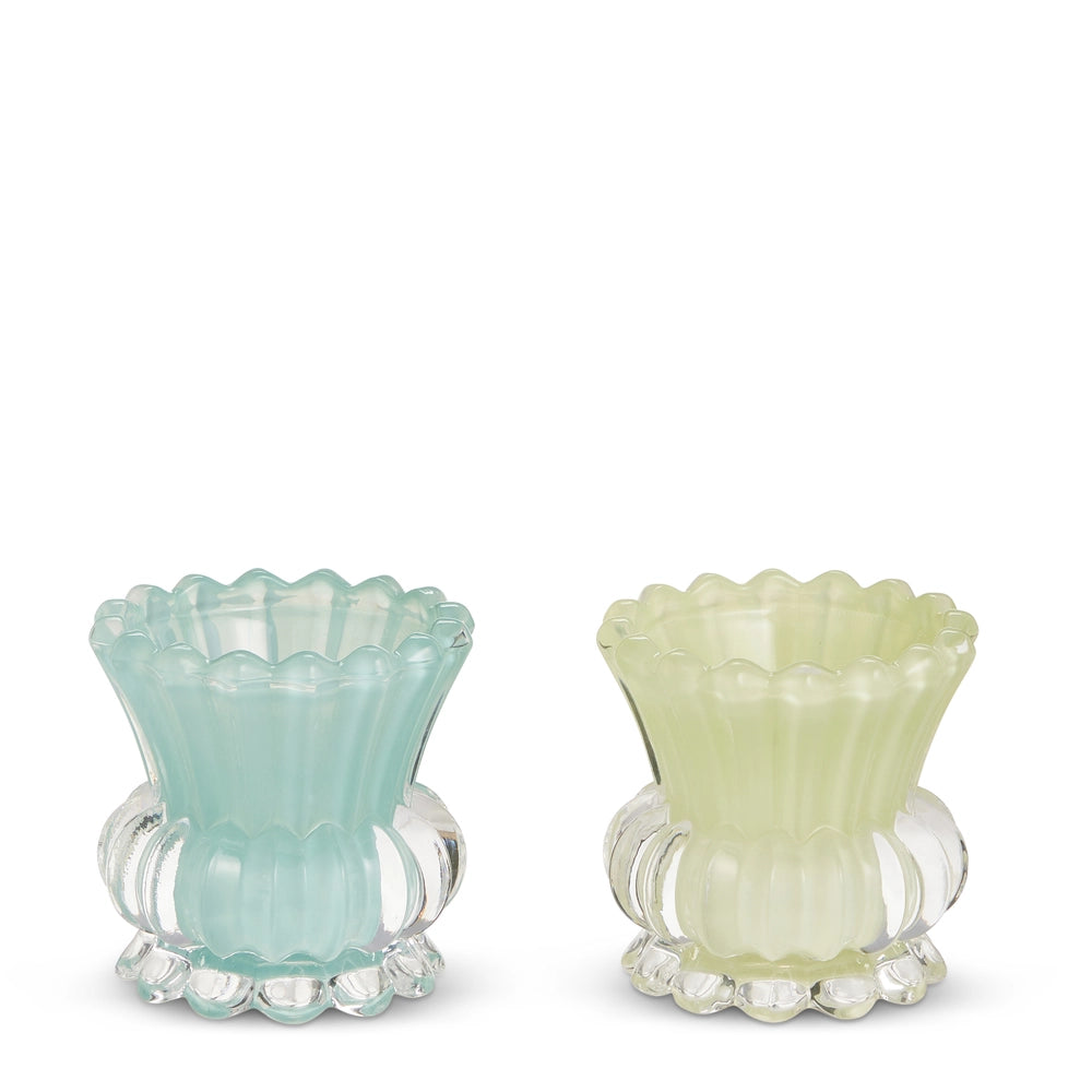Ruffle Candle Holders