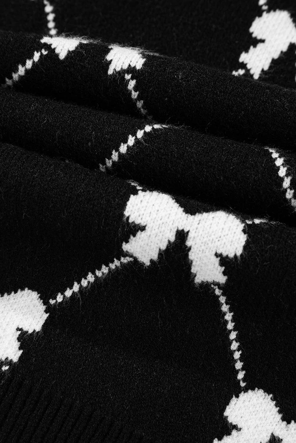 Bow Zipper Sweater