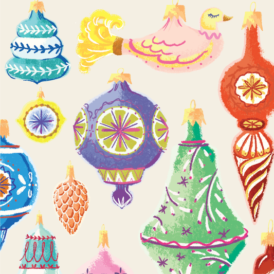 Ornaments Cocktail Napkin - Pack of 20