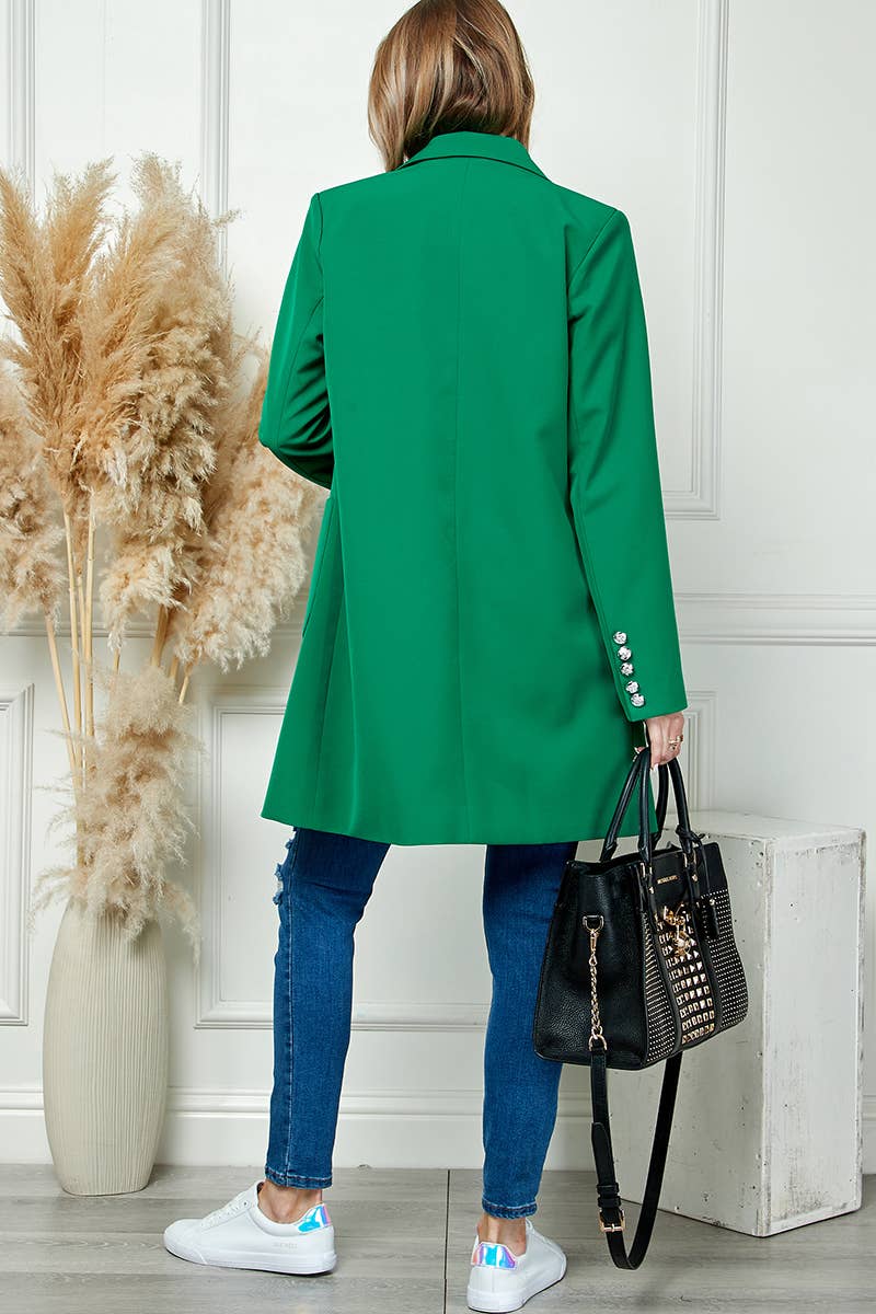 Mid Length Long Sleeve Coat
