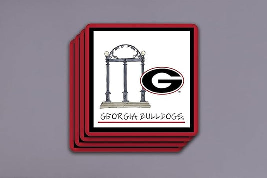 University of Georgia Set of 4 Beverage Coasters by Magnolia Lane