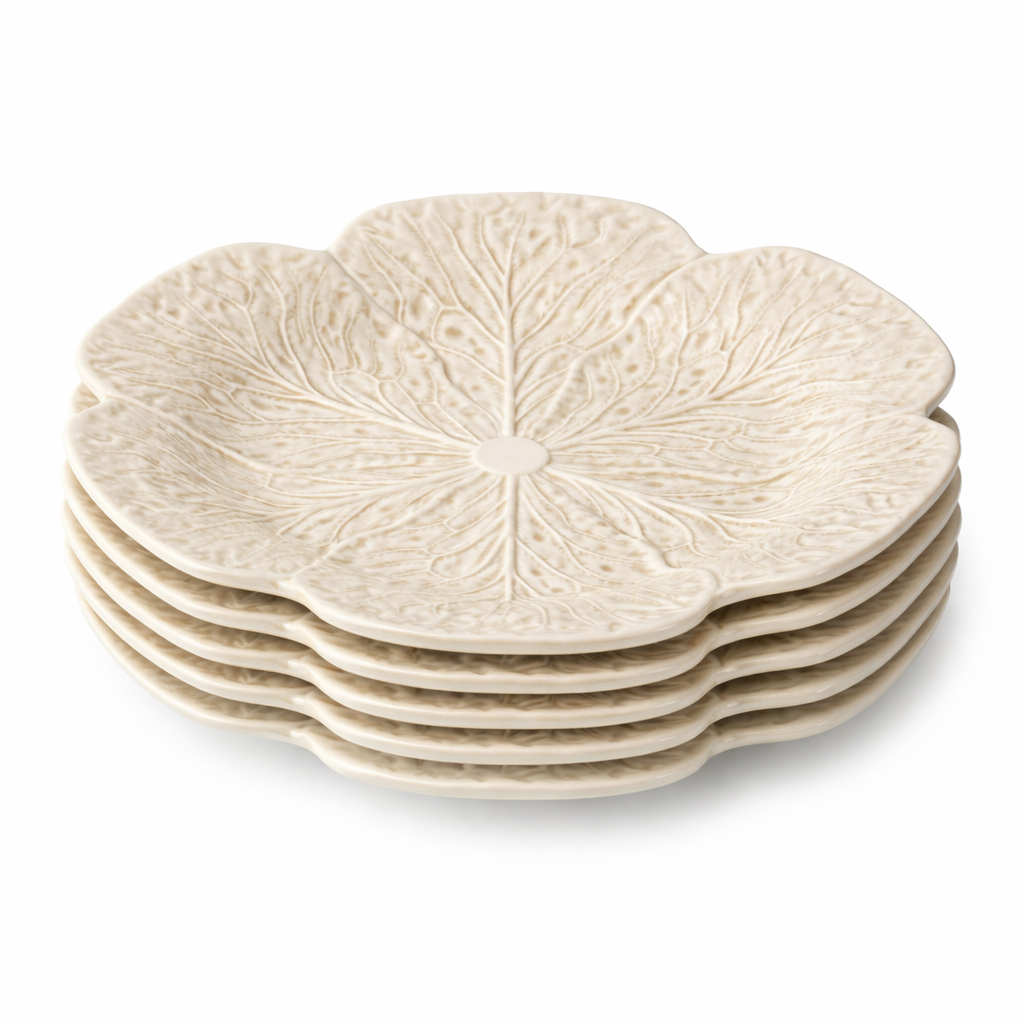 Le Jardin 9 in White Cabbage 3-D Salad Plate