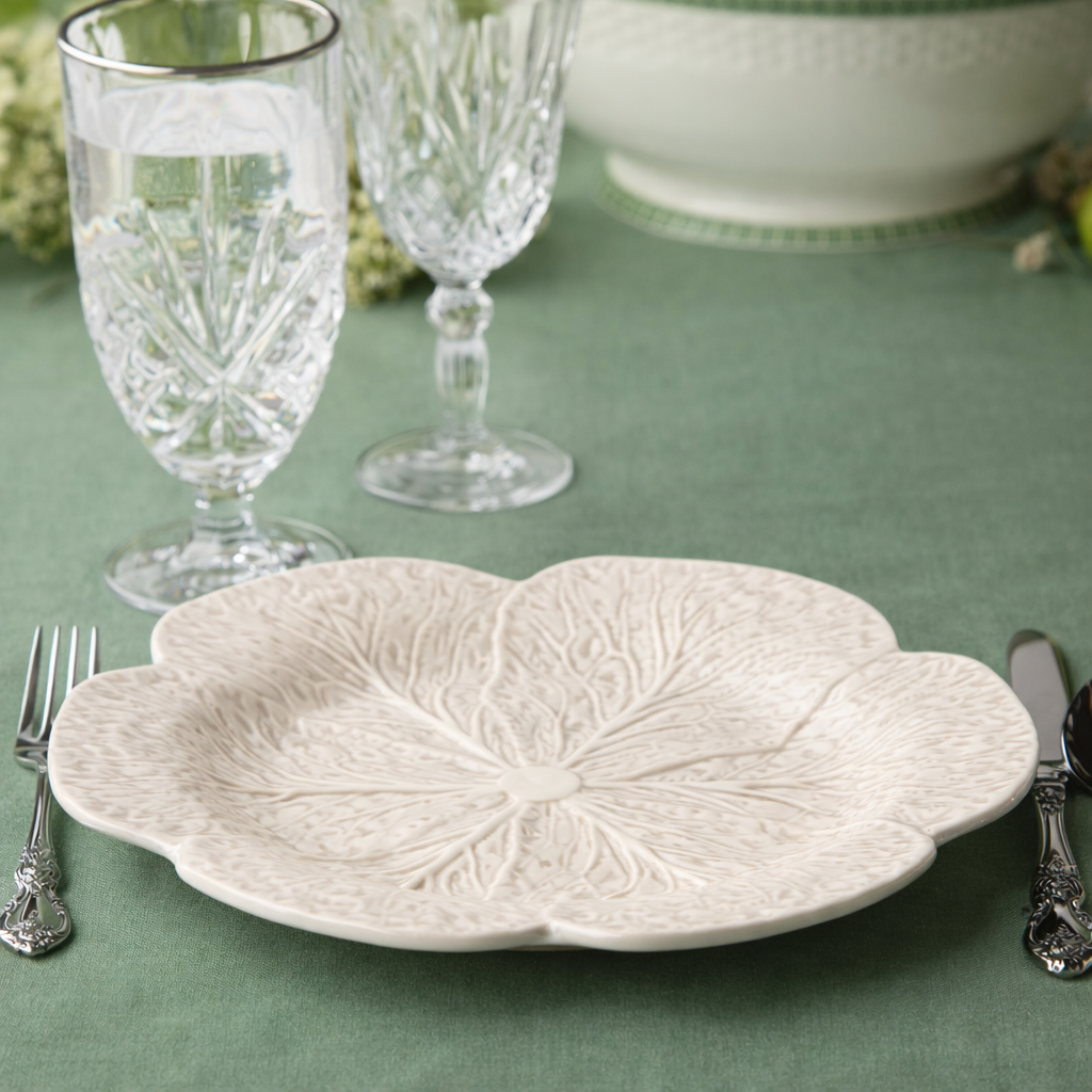 Le Jardin 11 in White Cabbage 3-D Dinner Plate