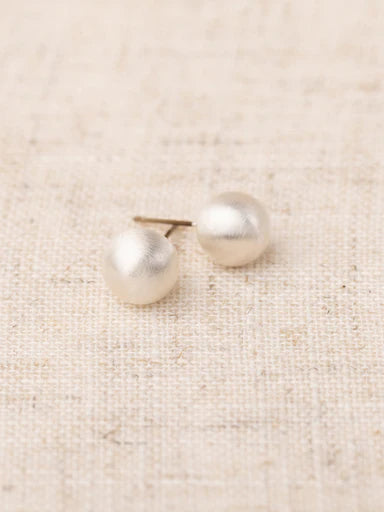 Grenada Brushed Silver Medium Earings
