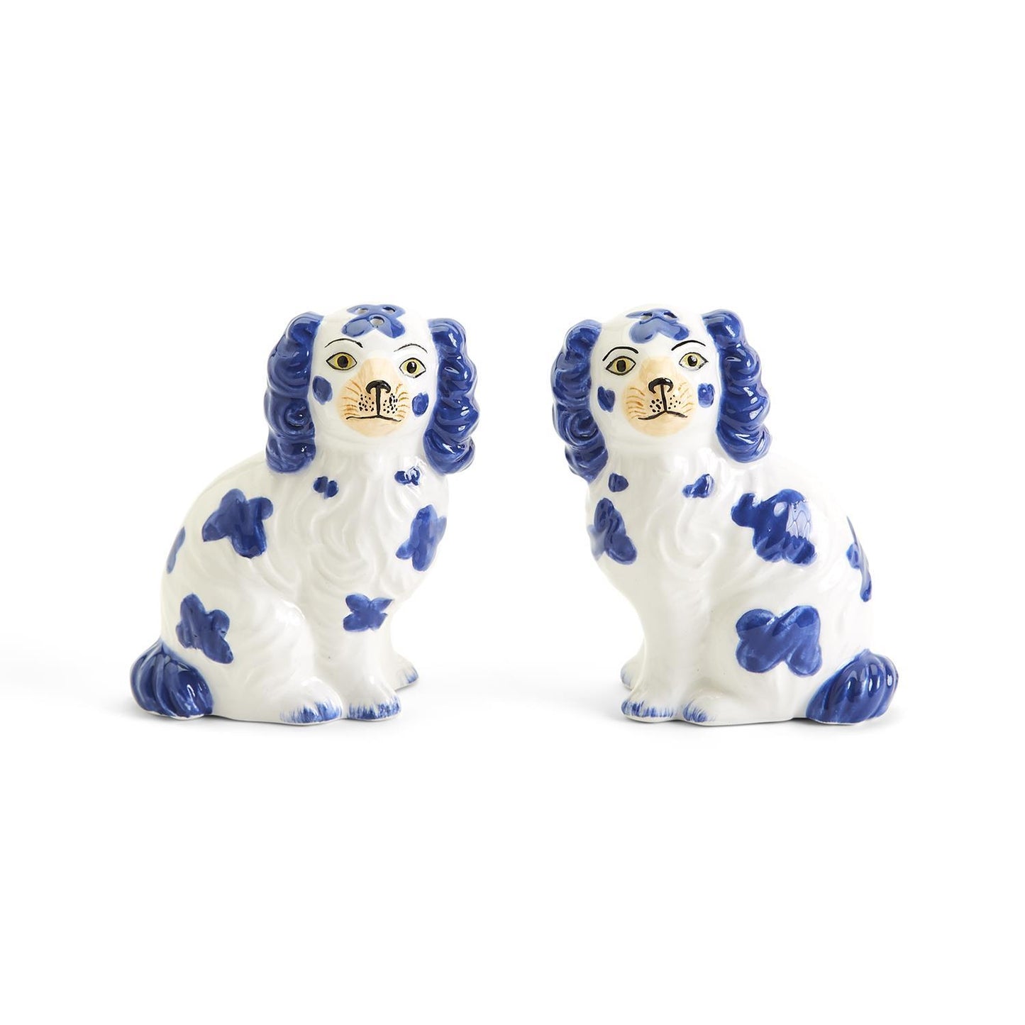 Pink Staffordshire Dog Salt and Pepper Shaker Set