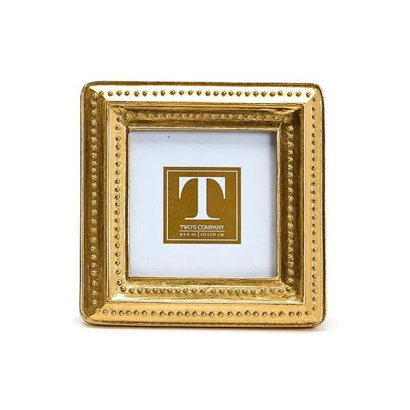 Gold Beaded Edge Photo Frame