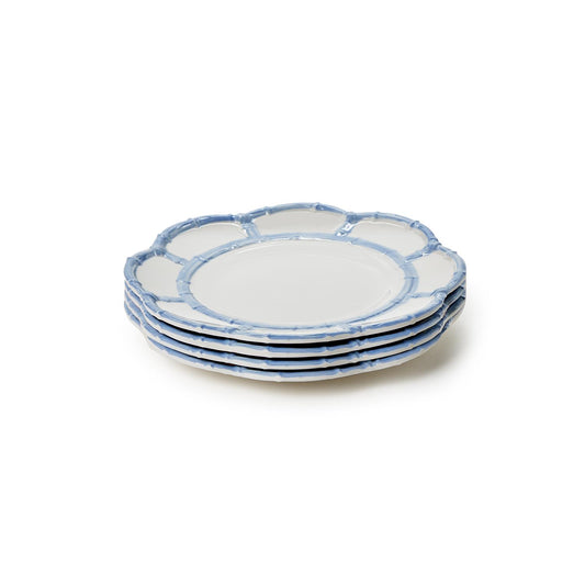 French Blue Bamboo Touch Salad / Dessert Plate