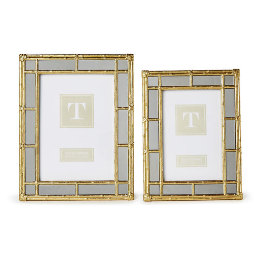 Mirrored Gold Bamboo Frame