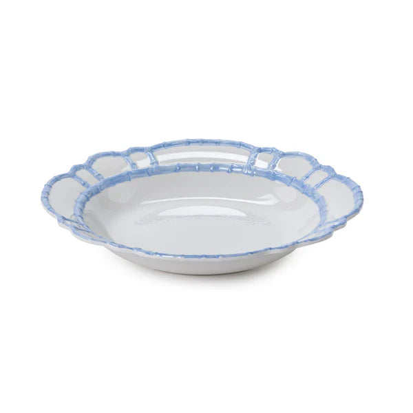 French Blue Bamboo Salad Bowl