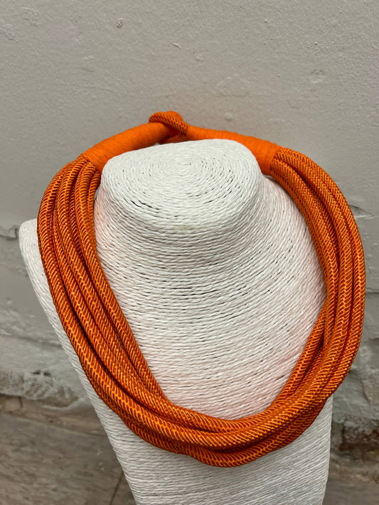 Rope Necklace in Orange