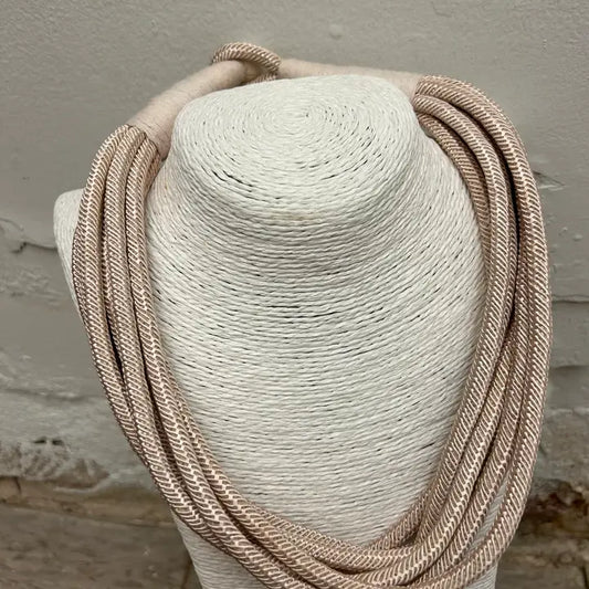 "Original" Slub 8-Strand Necklace (ecru)